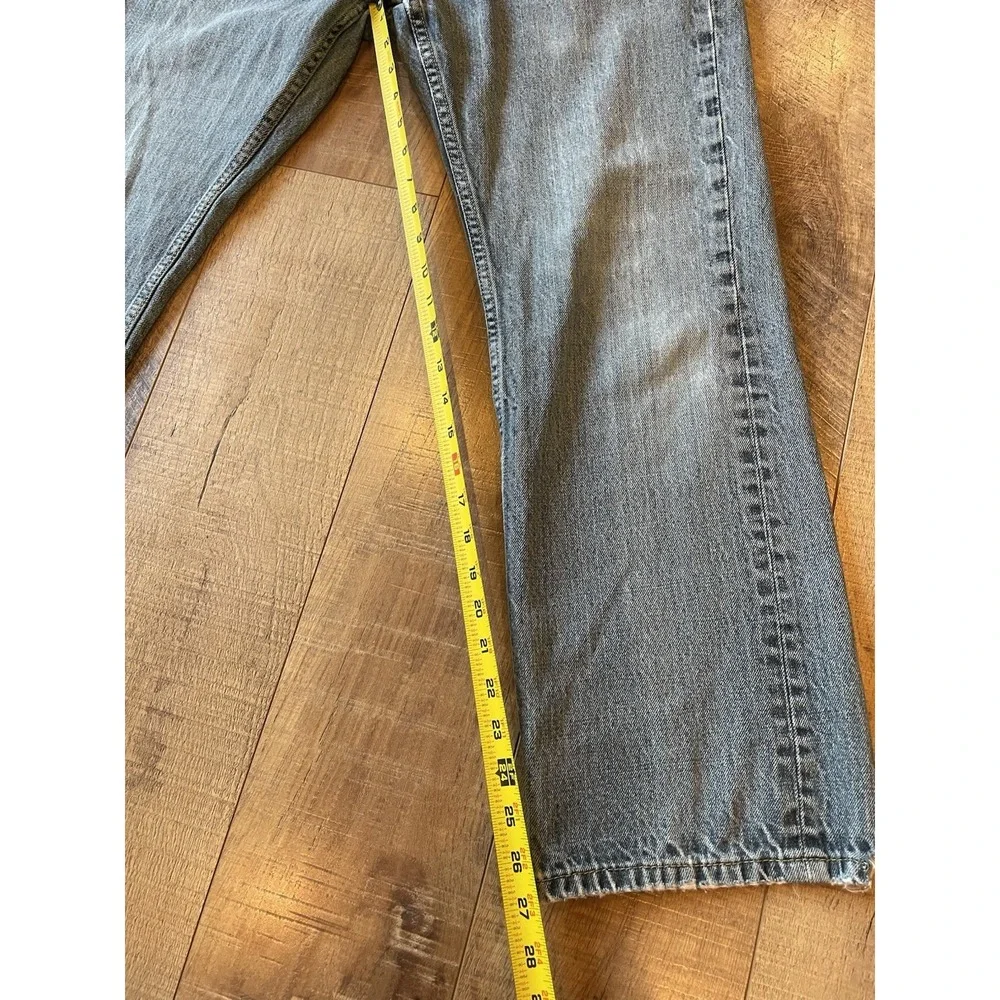 Levi's 559 Relaxed Straight Jeans Mens 34x30 Distressed Frayed Hem Y2K Grunge